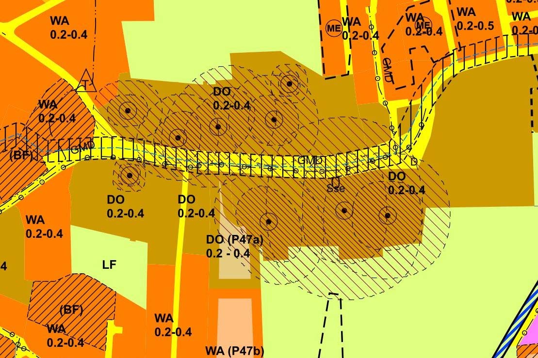 Dorgebiete im Flächenwidmungsplan von Seiersberg-Pirka